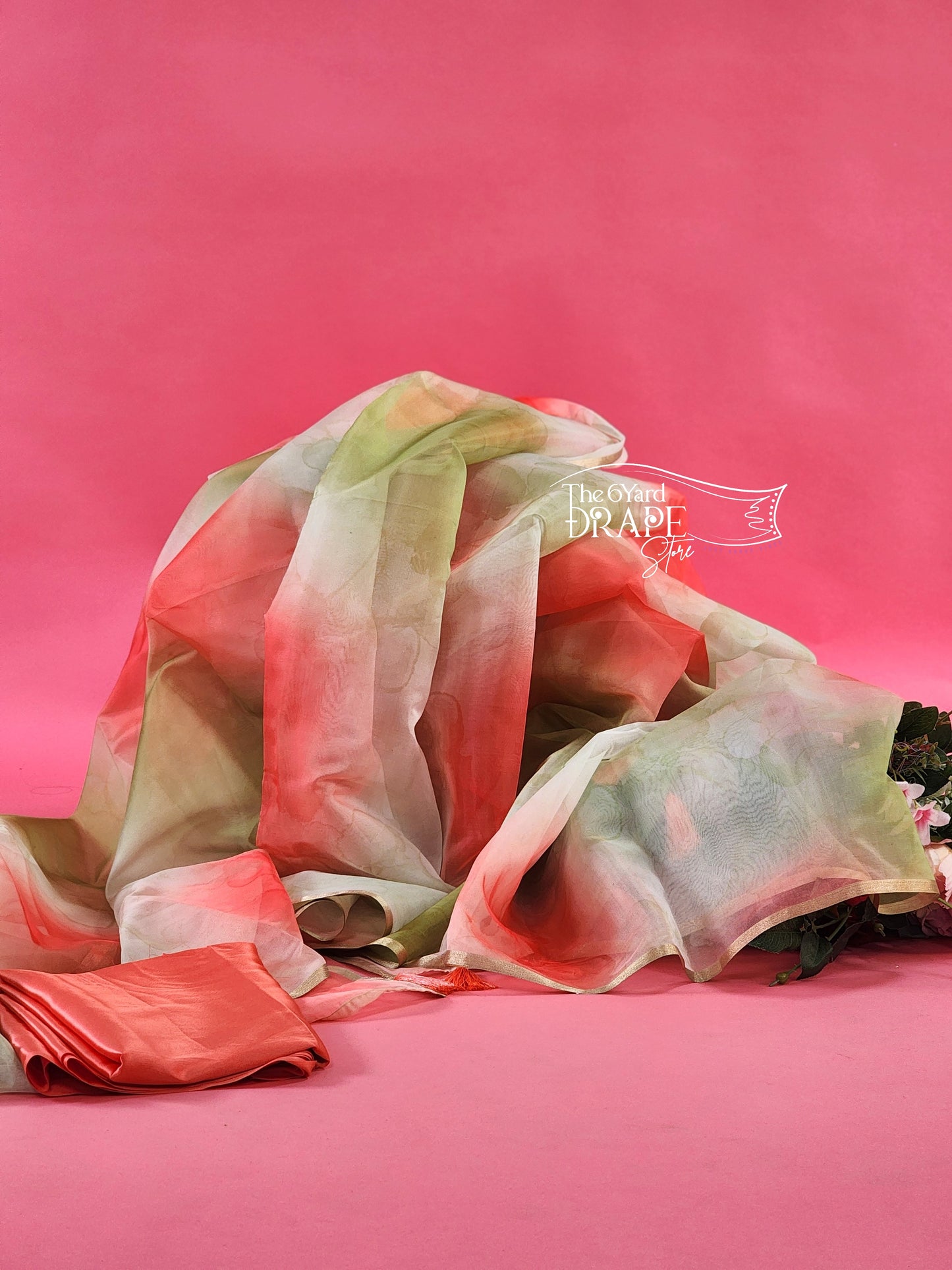 Tie and Dye Organza Saree