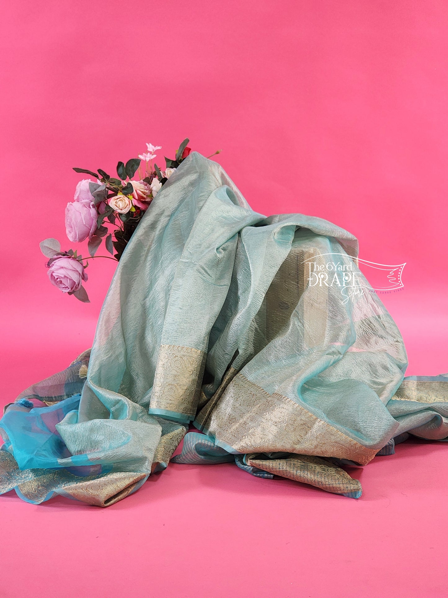 Crushed Tissue Saree