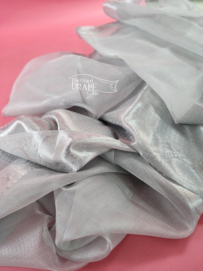 Silver tissue Saree