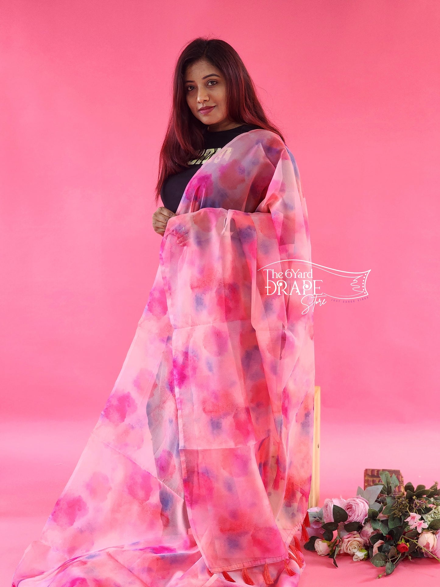 Tie and Dye Organza Saree