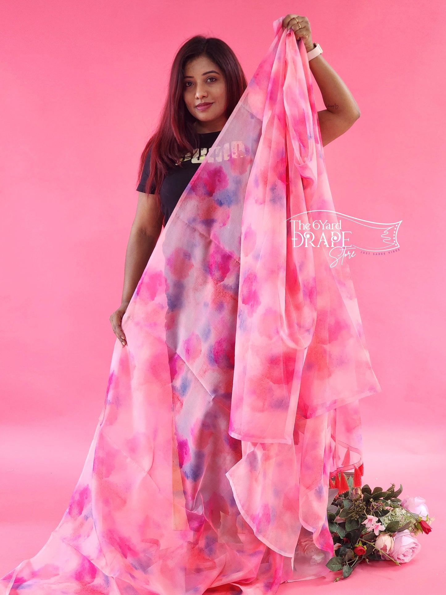 Tie and Dye Organza Saree