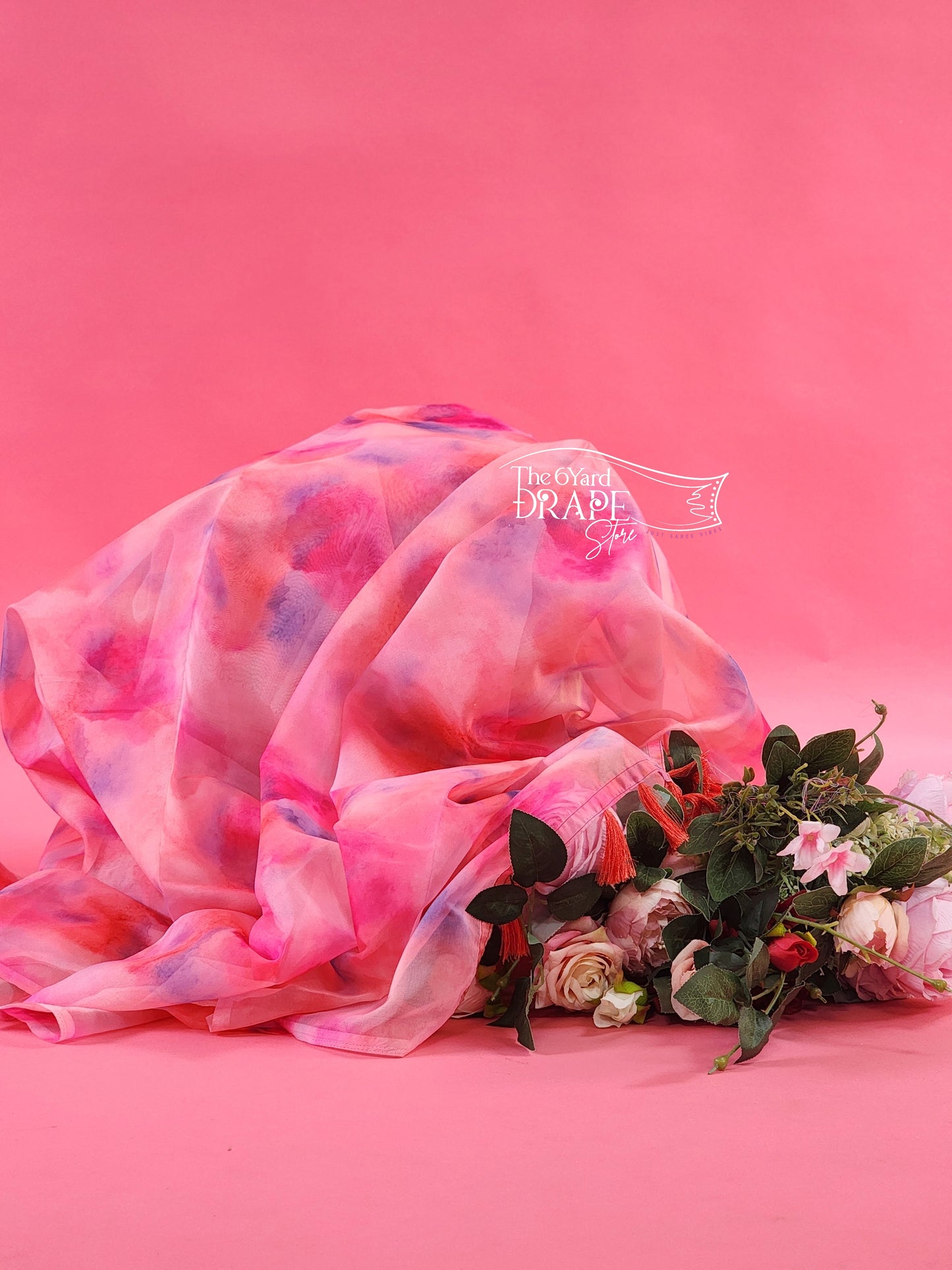 Tie and Dye Organza Saree